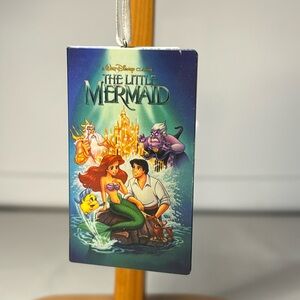 Hallmark Disney Princess The Little Mermaid VHS Tape Ornament